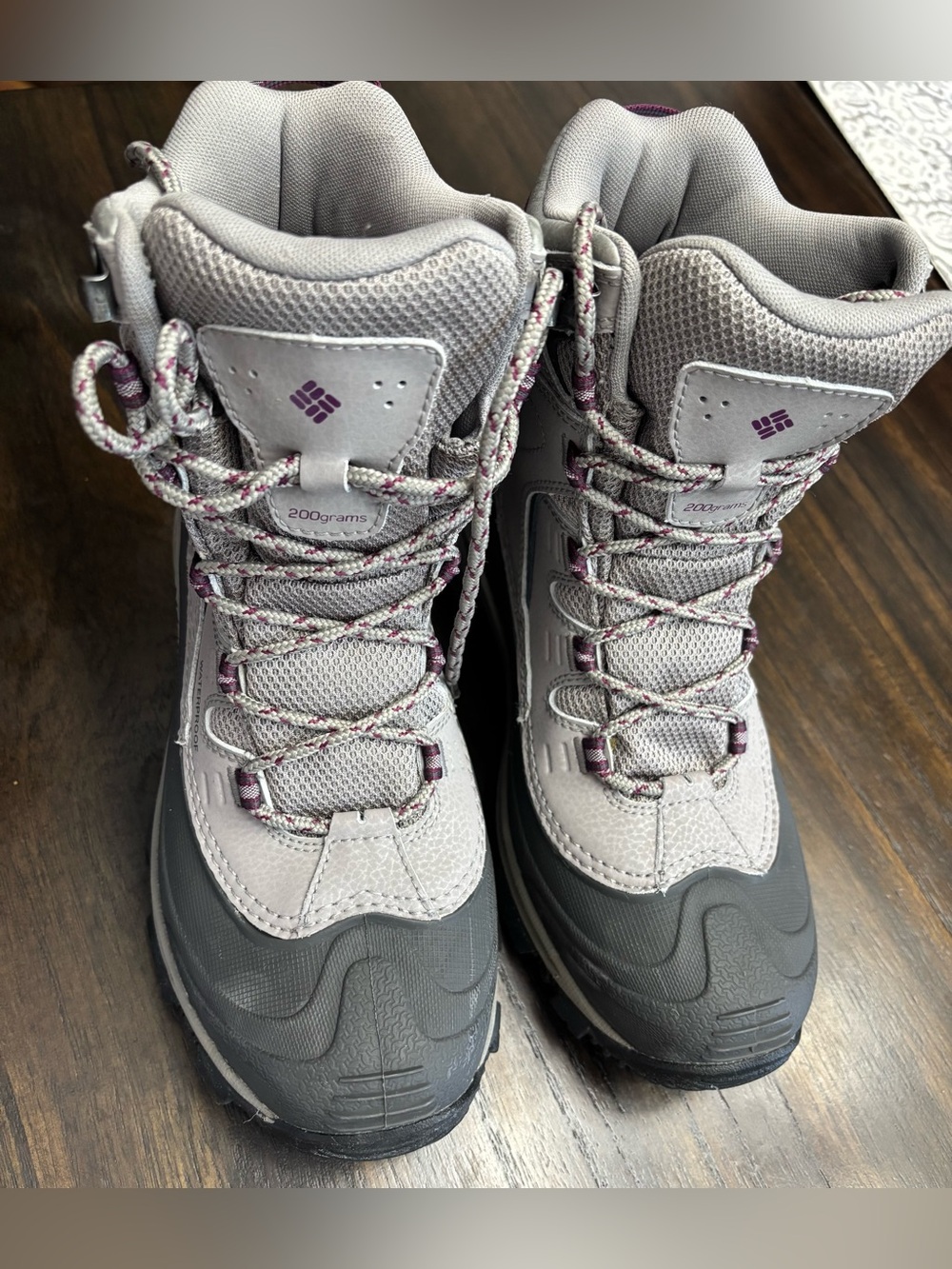 Columbia Waterproof 200g Omni-Grip Winter Boots Women’s 7 Gray - Picture 5 of 11